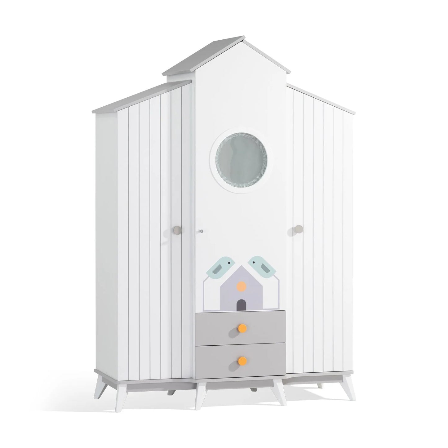Bird House Dreitüriger Kleiderschrank